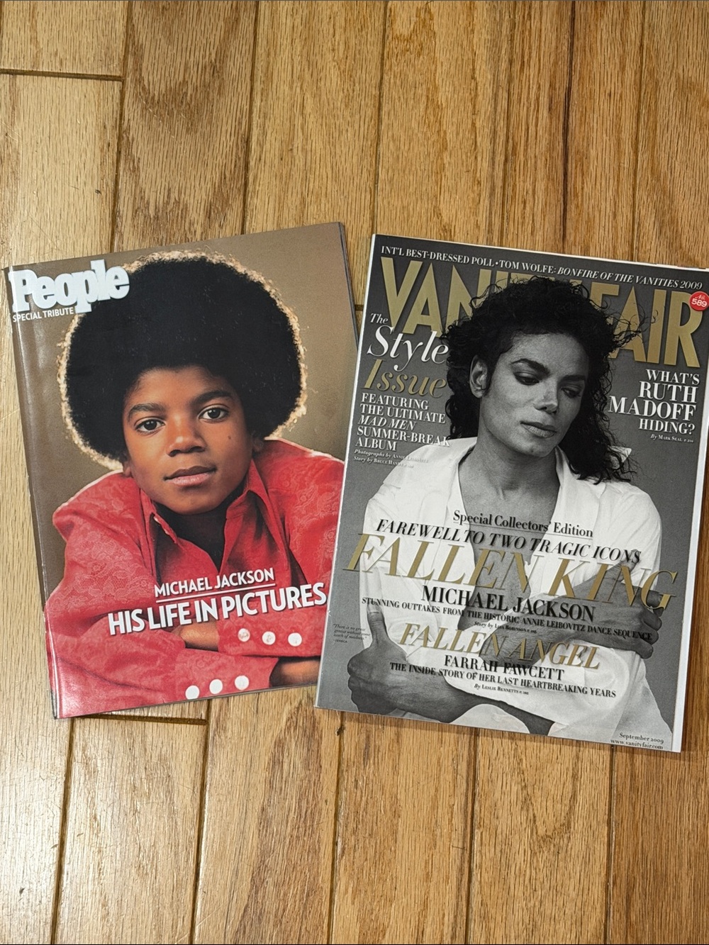 Michael Jackson Collector Magazine Set - People magazine 2009 & Vanity Fair 2009